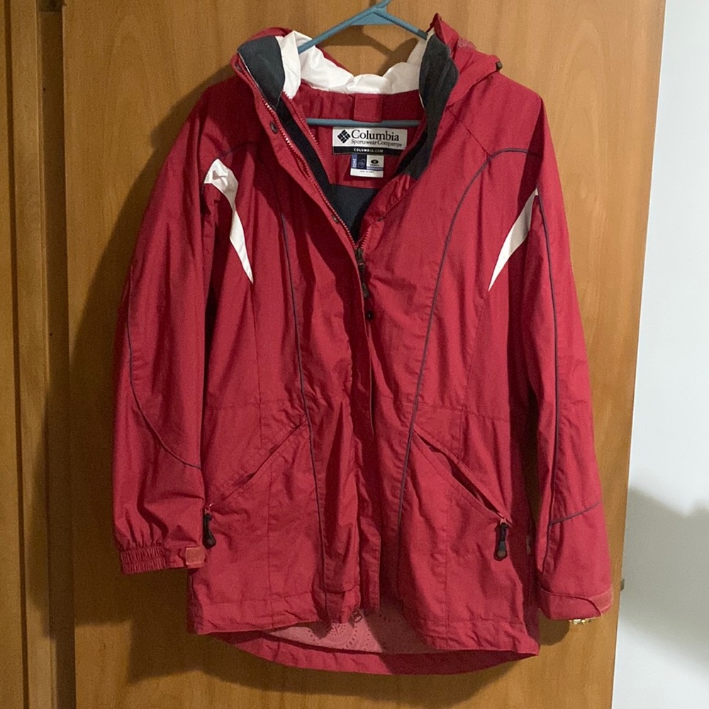 Womens Red Columbia Winter Coat